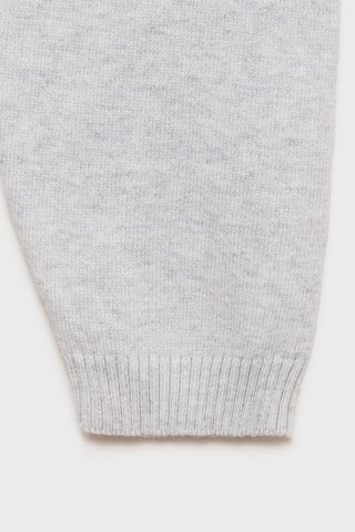 Cardigan maille coton - Gris clair chiné