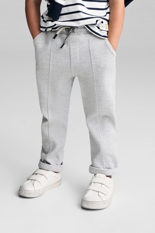Pantalon jogger coton - Gris chiné