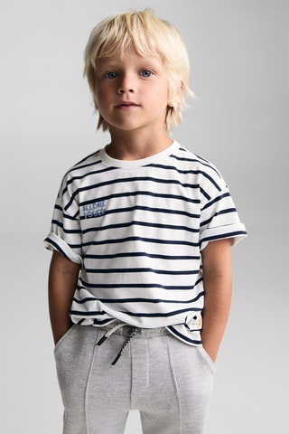 Pantalon jogger coton - Gris chiné