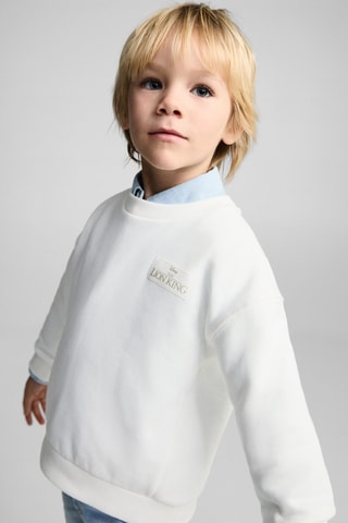 Sweat-shirt le Roi Lion - Blanc cassé