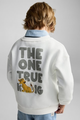 Sweat-shirt le Roi Lion - Blanc cassé