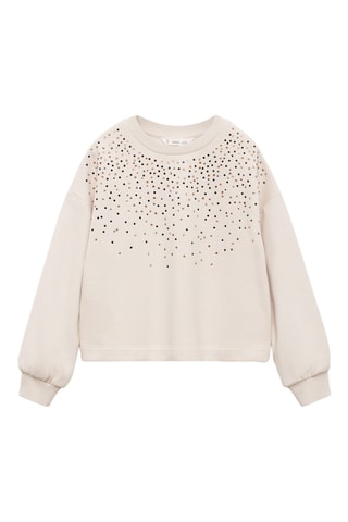 Sweat-shirt perlé - Gris