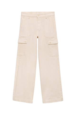 Jean style jupe-culotte poches - Ecru