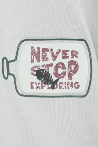 T-shirt message ornement - Gris clair