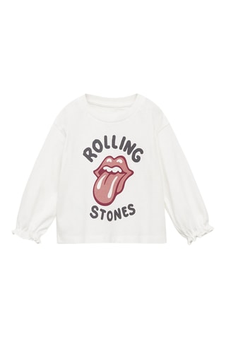 T-shirt The Rolling Stones - Blanc cassé