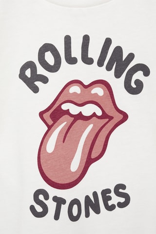 T-shirt The Rolling Stones - Blanc cassé