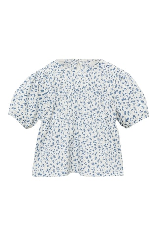 T-shirt imprimé fleuri - Blanc cassé