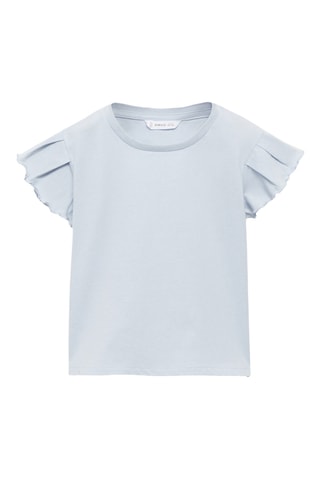 T-shirt coton manches courtes - Bleu clair