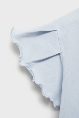 T-shirt coton manches courtes - Bleu clair