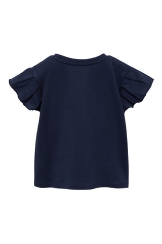 T-shirt coton manches courtes - Bleu marine