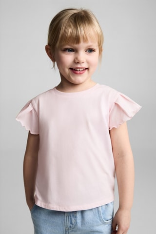 T-shirt coton manches courtes - Rose
