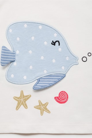 T-shirt imprimé - Blanc cassé