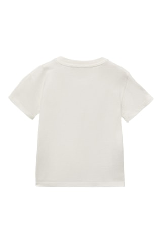 T-shirt imprimé relief - Blanc cassé
