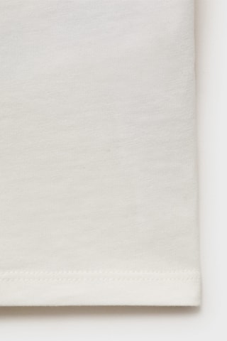 T-shirt imprimé relief - Blanc cassé