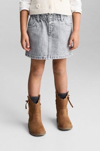 Jupe en denim - Gris clair