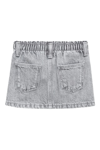 Jupe en denim - Gris clair