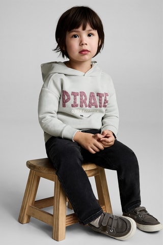 Sweat-shirt motif en relief - Gris