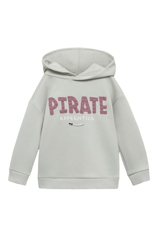 Sweat-shirt motif en relief - Gris