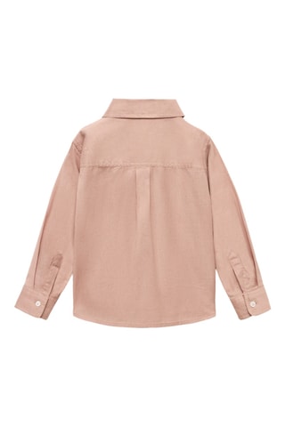 Chemise coton et lin - Nude