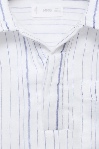 Chemise coton rayures - Blanc