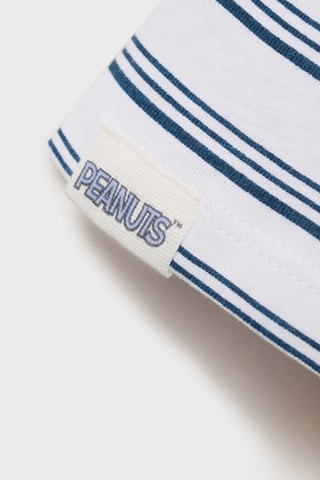 T-shirt à rayures Snoopy - Blanc cassé