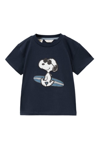 T-shirt imprimé Snoopy - Bleu marine