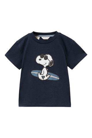 T-shirt imprimé Snoopy - Bleu marine