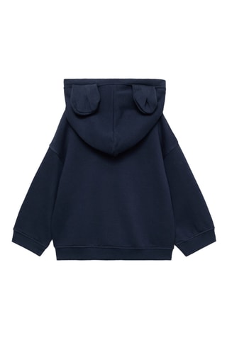 Sweat-shirt capuche oreilles - Bleu marine