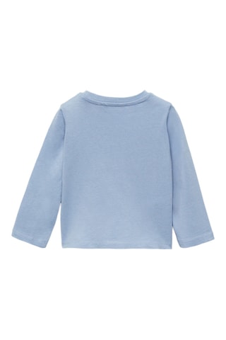 T-shirt poche plaquée - Bleu