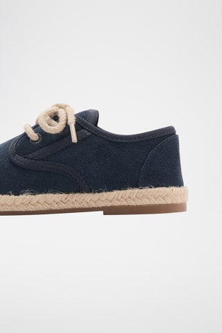 Chaussures lacées cuir - Bleu