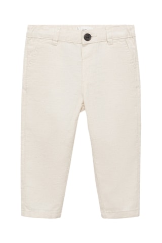 Pantalon chino élastique - Beige