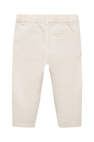 Pantalon chino élastique - Beige