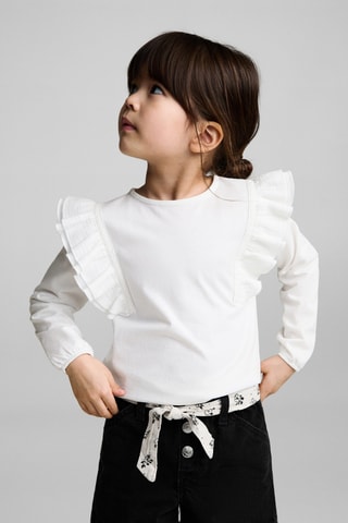 Short en jean ceinture - Noir