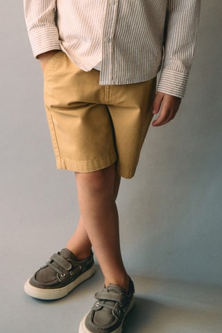 Bermuda coton - Moutarde