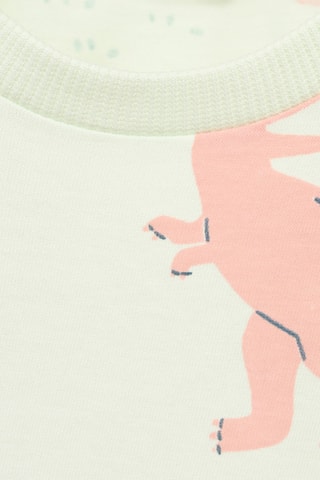 T-shirt coton dinosaure - Vert pastel