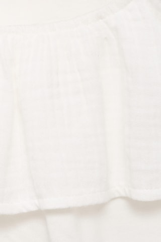 T-shirt volanté texturé - Blanc cassé