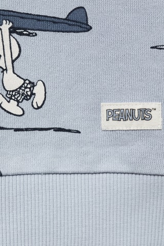 Sweat-shirt Snoopy coton - Bleu clair