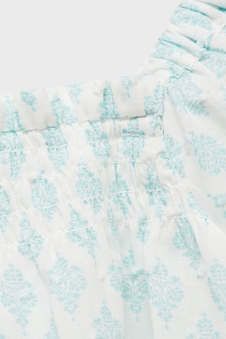 Chemisier plumetis imprimé - Vert pastel