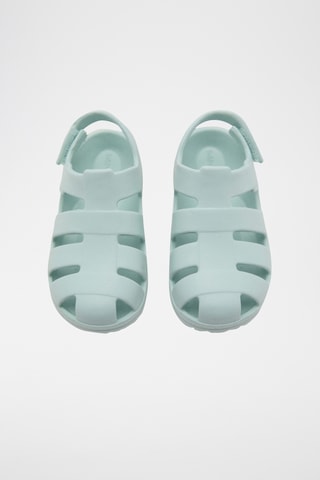 Sandales lanières Velcro - Vert menthe