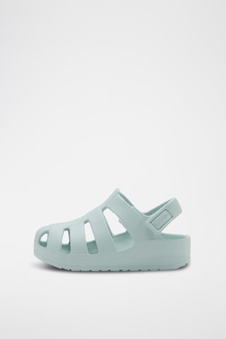 Sandales lanières Velcro - Vert menthe