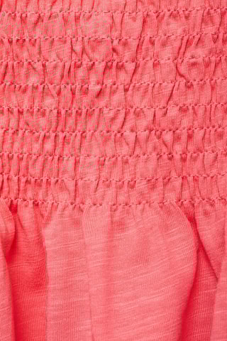 Top bretelles froncé - Corail