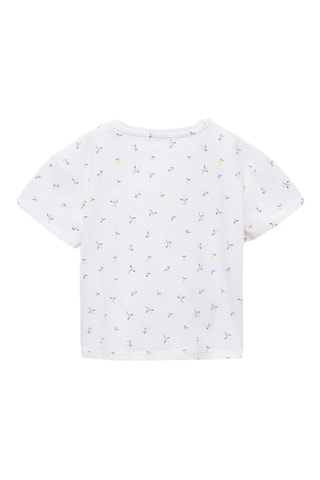 T-shirt imprimé nœud - Blanc cassé