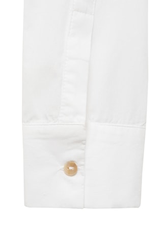 Chemise coton oversize - Blanc cassé