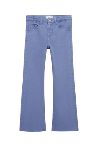 Jean flare ourlet effiloché - Bleu