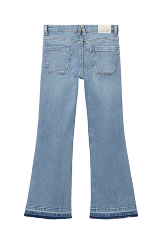 Jean flare ourlet effiloché - Bleu