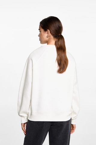 Sweater message imprimé - Blanc cassé