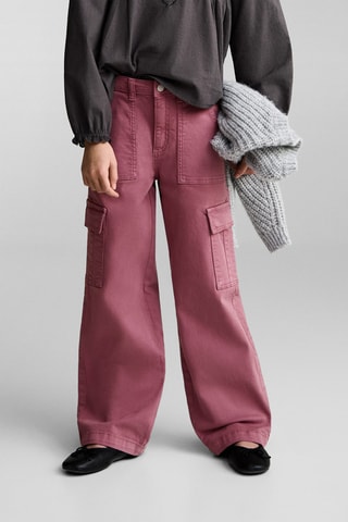 Jean cargo - Grenat