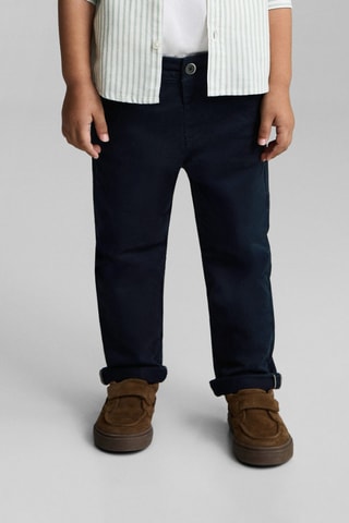 Pantalon chino coton - Bleu marine