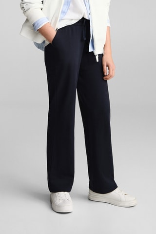 Pantalon jogger coton - Bleu marine