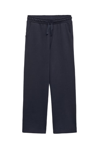 Pantalon jogger coton - Bleu marine